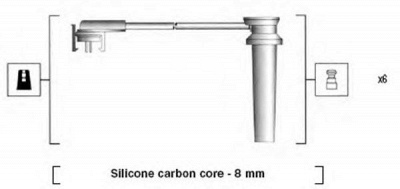 MAGNETI MARELLI 941185370788 -  Комплект проводов зажигания